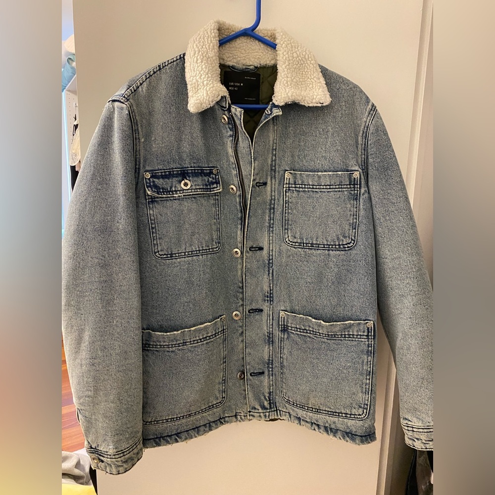 Zara Jean Jacket with Faux Sherpa